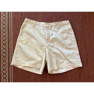 DOCKERS Women Light Yellow Chino Shorts Size 6